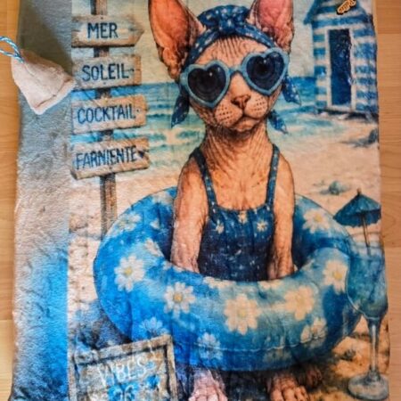 TAPIS DEMOISELLE PLAGE BLEUE