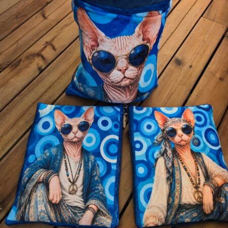 les hippies ENSEMBLE 3 pieces LOVEUSE + 2 TAPIS