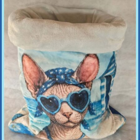 LOVEUSE sphynxette plage  / vert d eau